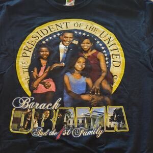 Barack Obama Tee Shirt Size 2XL Y2K President Election USA Black History
